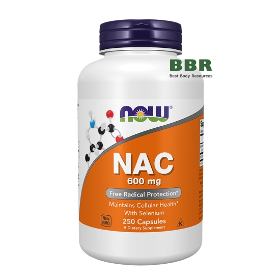 NAC 600mg 250 Caps, NOW Foods фото