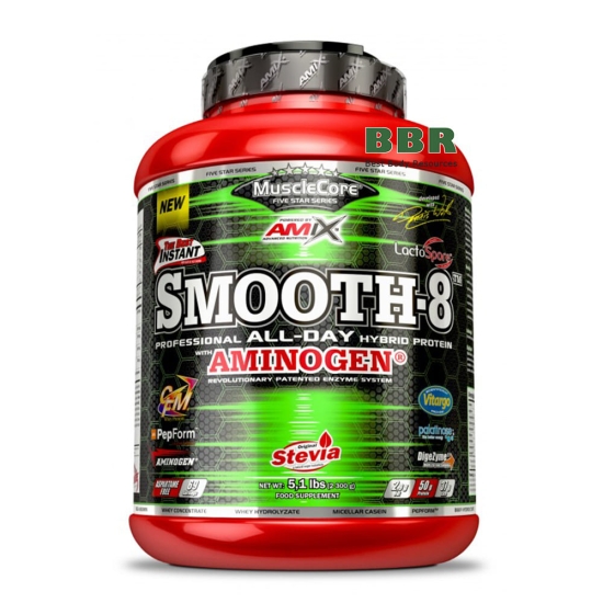 Smooth-8 Protein 2.3kg, Amix фото