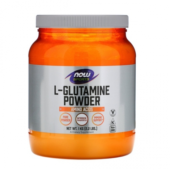 L-Glutamine Powder 1000g, NOW Foods (Pure) фото