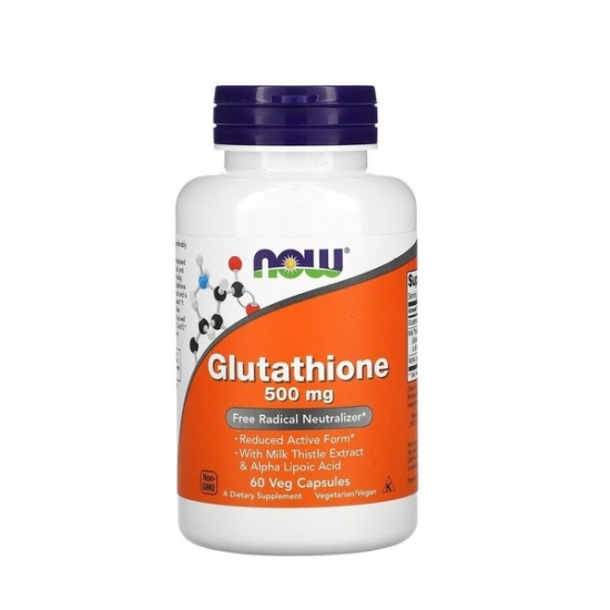 Glutathione 500mg 60 Veg Caps, NOW Foods фото