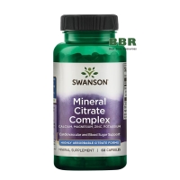 Mineral Citrate Complex 60 Caps, Swanson