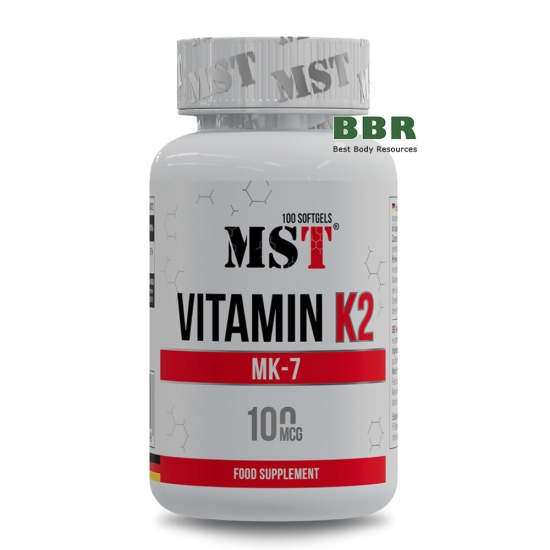 Vitamin K2 MK-7 100 Softgels, MST фото
