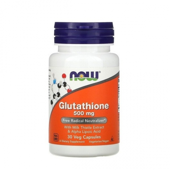 Glutathione 500mg 30 Veg Caps, NOW Foods фото