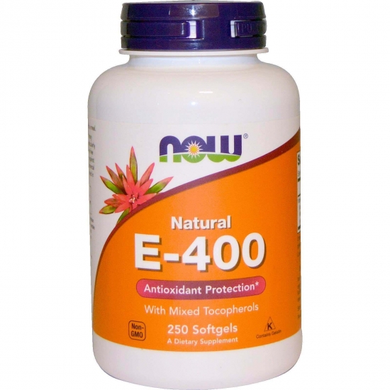 E-400 mixed + Selenium 100 Softgels, NOW Foods фото