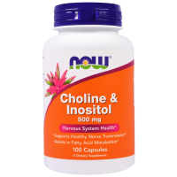 Choline & Inositol 500mg 100 Caps, NOW Foods