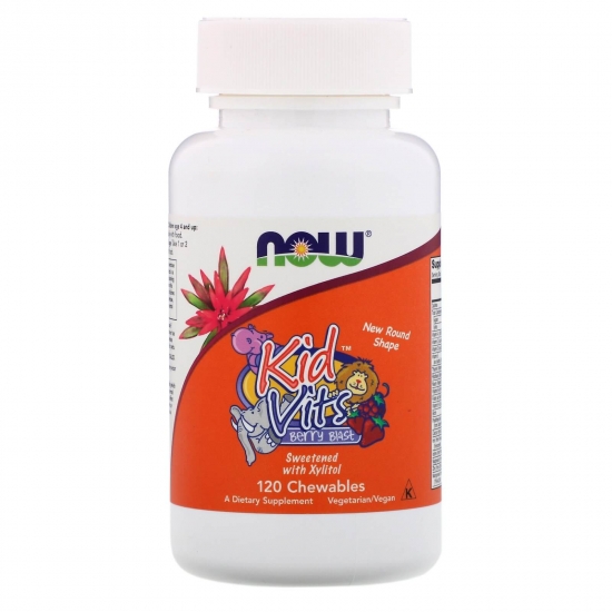 Kid Vits Berry Blast 120 Chewables, NOW Foods фото