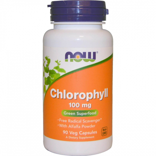 Chlorophyll 100mg 90 Veg Caps, NOW Foods фото
