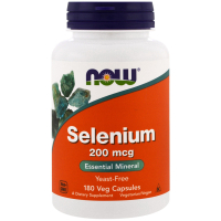 Selenium 200mcg 180 Caps, NOW Foods