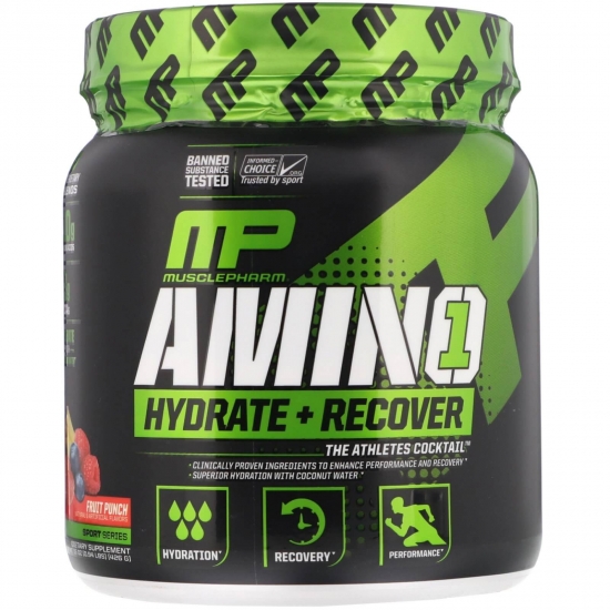 Amino Hydrate + Recover 30 Servings, MusclePharm фото