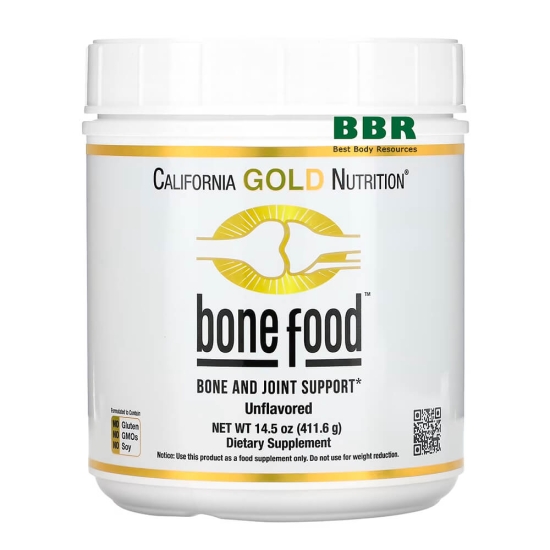 Bone Food and Joint Support 411g, California GOLD Nutrition фото