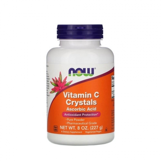 Vitamin C Crystals Ascorbic 227g, NOW Foods фото