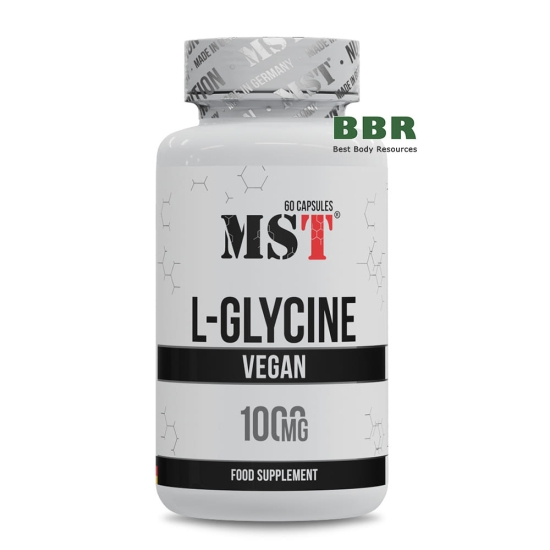 Vegan L-Glycine 1000mg 60 Caps, MST фото