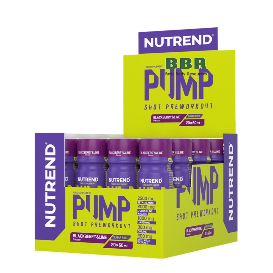 PUMP Pre-Workout Shot 60ml, NUTREND фото