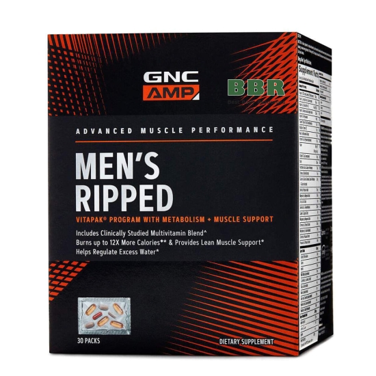 Mens Ripped Vitapak 30 Packs, GNC фото