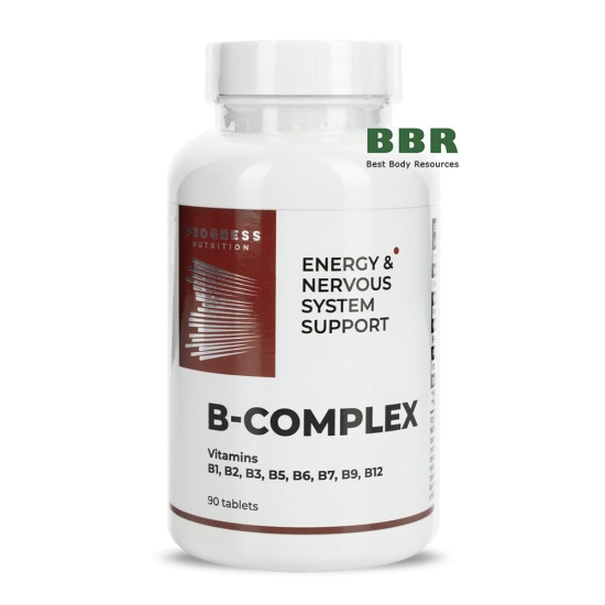 Vitamin B-Complex 90 Tabs, Progress Nutrition картинка Vitamin B-Complex 90 Tabs, Progress Nutrition фото