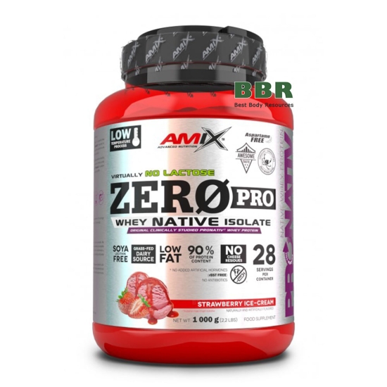 ZERO Pro Whey Native Isolate 1kg, Amix фото