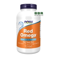 Red Omega with CoQ10 180 Softgels, NOW Foods