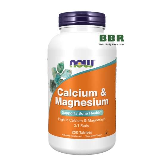Calcium Magnesium 250 Tabs, NOW Foods фото