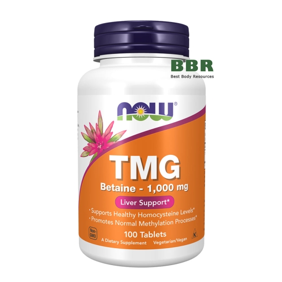 TMG Trimethylglycine 1000mg 100 Tabs, NOW Foods фото