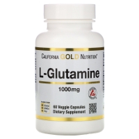L-Glutamine 1000mg 60 Veg Caps, California GOLD Nutrition