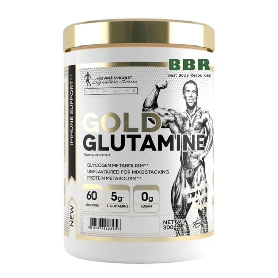 Gold Glutamine 300g, Kevin Levrone фото