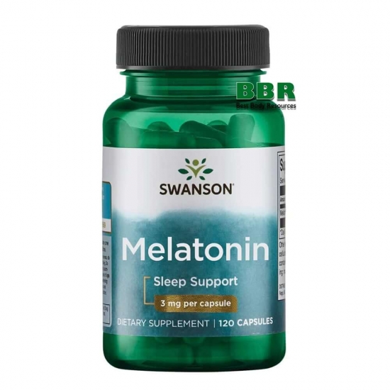 Melatonin 3mg 120 Caps, Swanson фото