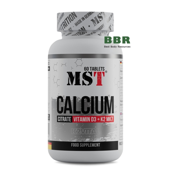 Calcium Citrate Vitamin D3 K2 MK7 60 Tabs, MST фото