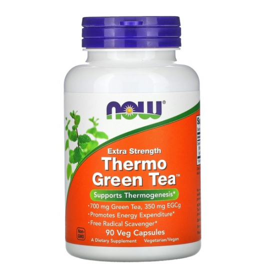 Thermo Green Tea 700mg 90 Veg Caps, NOW Foods фото