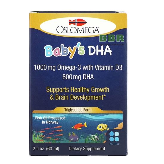 Babys DHA Omega-3 with Vitamin D3 60ml, Oslomega фото