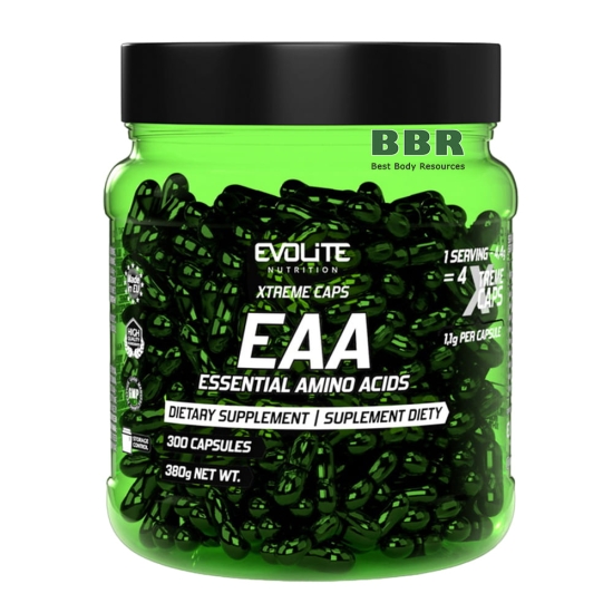 EAA Essential Amino Acids 300 Caps, Evolite фото