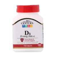Vitamin D3 1000iu 110tab, 21st Century