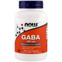 GABA 500mg 200 Caps, NOW Foods