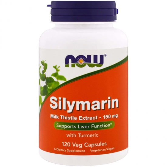 Silymarin 120 Veg Caps, NOW Foods картинка Silymarin 120 Veg Caps, NOW Foods фото