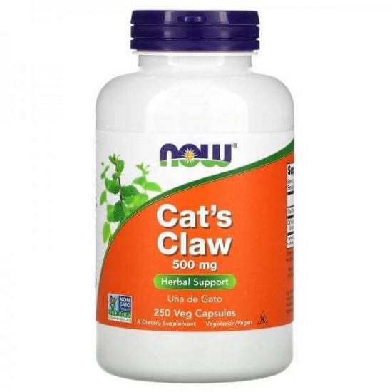 Cat's Claw 500mg 250 Veg Caps, NOW Foods фото
