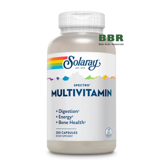 Spectro Multivitamin 250 Caps, Solaray фото