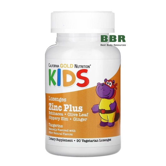 Kids Zinc Plus 90 Tabs, California GOLD Nutrition фото