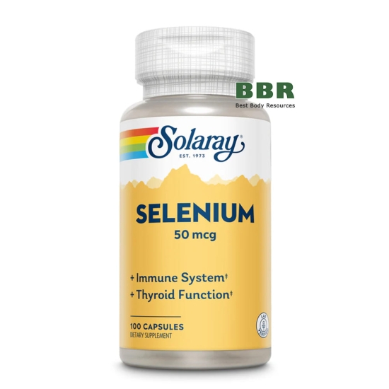 Selenium 50mcg 100 Caps, Solaray картинка Selenium 50mcg 100 Caps, Solaray фото