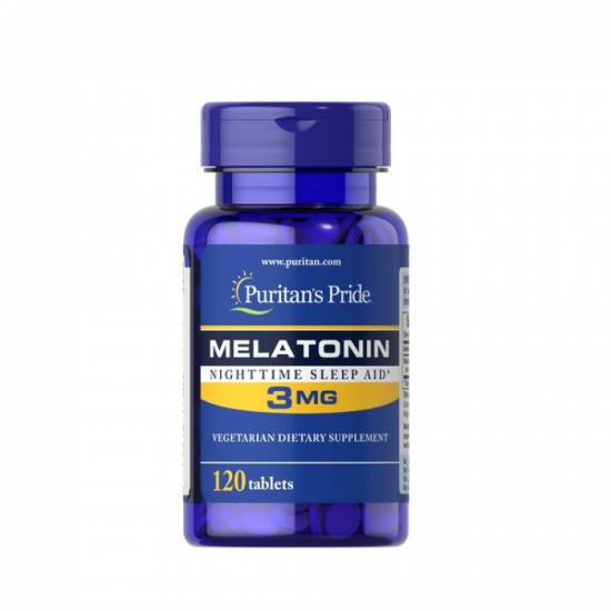 Melatonin 3mg 120 Tabs, Puritans Pride картинка Melatonin 3mg 120 Tabs, Puritans Pride фото