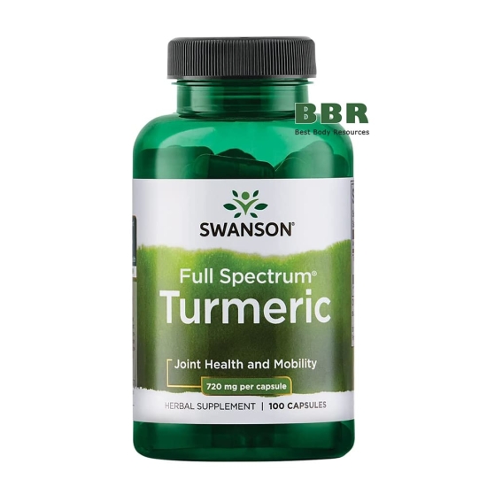 Turmeric 720mg 100 Caps, Swanson фото