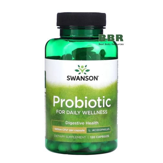 Probiotic for Daily Wellness 1 Billion 120 Caps, Swanson фото