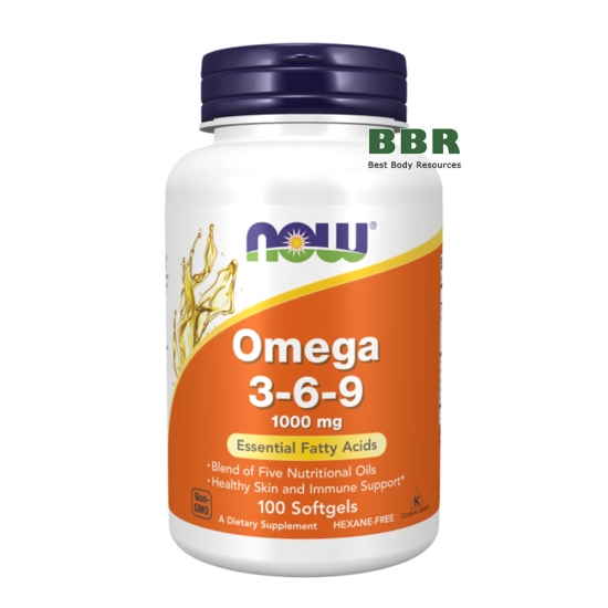 Omega 3-6-9 1000mg 100 Softgels, NOW Foods фото