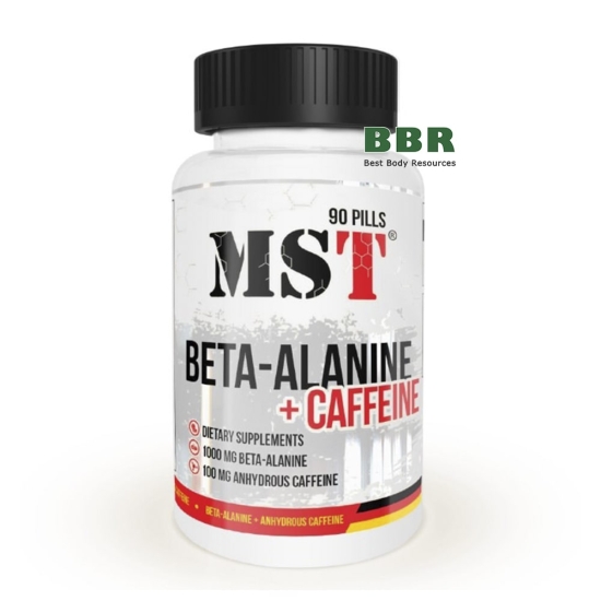 Beta-Alanine plus Caffeine 90 Tabs, MST фото