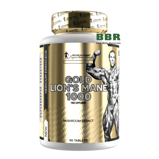 Gold Lion`s Mane 1000mg 90 Tabs, Kevin Levrone фото