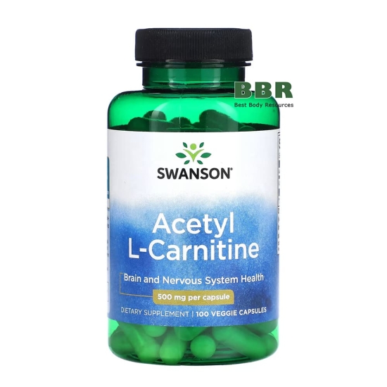Acetyl L-Carnitine 500mg 100 Veg Caps, Swanson фото