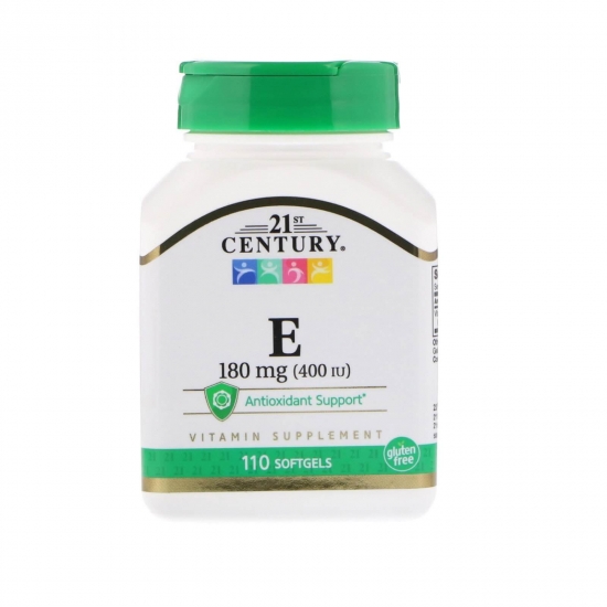 Vitamin E 180mg 110softgels, 21st Century фото