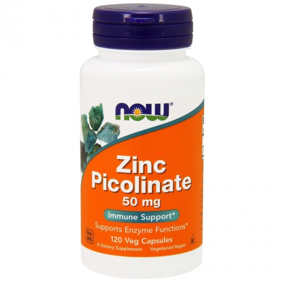 Zinc Picolinate 50mg 120 Caps, NOW Foods фото
