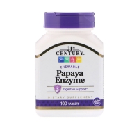 Papaya Enzyme 100 Tabs, 21st Century