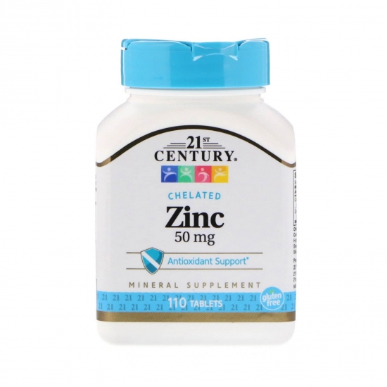 Zinc 50mg 110tab, 21st Century фото