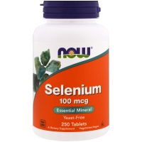 Selenium 100mcg 250 Tab, NOW Foods