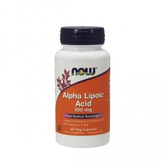 Alpha Lipoic Acid 100mg 60 Veg Caps, NOW Foods фото